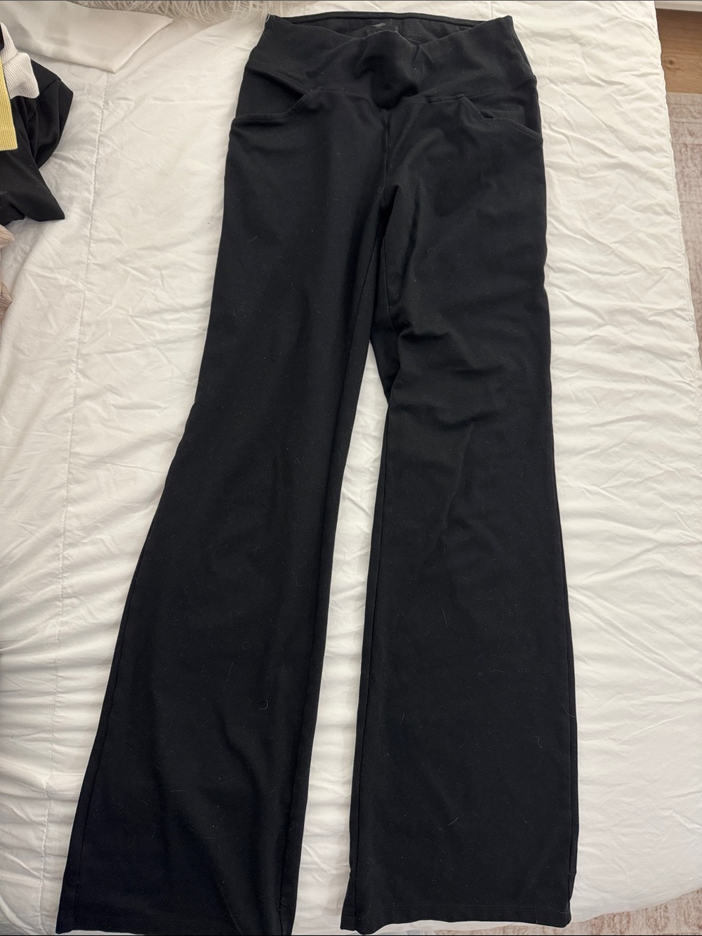 Women's Black Flared Leggings